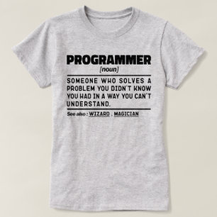 Programmierer Noun Software Developer Spaß Joke T-Shirt