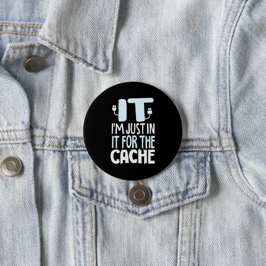 Programmierer nur in IT für den Cache Button (Beispiel)