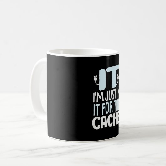 Programmierer nur in IT für den Cache Kaffeetasse (Vorderseite Links)