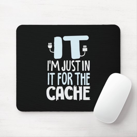 Programmierer nur in IT für den Cache Mousepad (Mit Mouse)