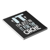 Programmierer nur in IT für den Cache Notizblock (angewinkelt)