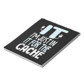 Programmierer nur in IT für den Cache Notizblock (Rotiert)