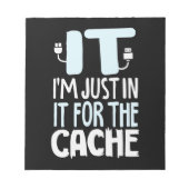 Programmierer nur in IT für den Cache Notizblock (Vorderseite)