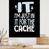 Programmierer nur in IT für den Cache Poster (Küche)