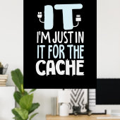 Programmierer nur in IT für den Cache Poster (Heimbüro)