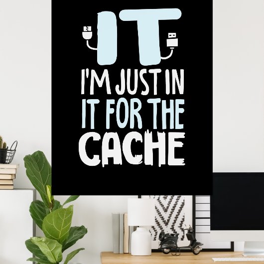 Programmierer nur in IT für den Cache Poster (Heimbüro)