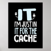 Programmierer nur in IT für den Cache Poster (Vorne)