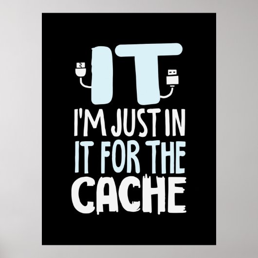Programmierer nur in IT für den Cache Poster (Vorne)