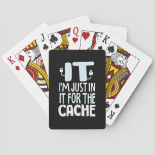 Programmierer nur in IT für den Cache Spielkarten