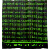 Programmierer oder Gamer Theme Black & Green - Jed Duschvorhang (Vorderseite)