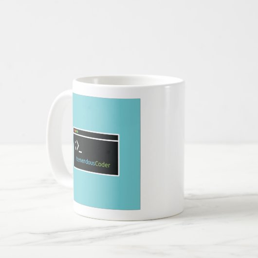 Programmierer-oder Kodierer-Kaffee-Tasse bezogen Kaffeetasse (Vorderseite Links)