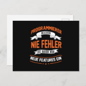 Programmierer Postkarte (Vorne/Hinten)