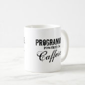 Programmierer-Power durch Koffeinkaffee-Tasse Kaffeetasse (VorderseiteRechts)