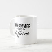Programmierer-Power durch Koffeinkaffee-Tasse Kaffeetasse (Vorderseite Links)