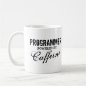 Programmierer-Power durch Koffeinkaffee-Tasse Kaffeetasse (Links)
