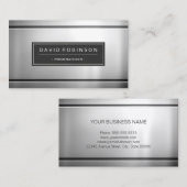 Programmierer - Premium Silver Metal Visitenkarte (Vorne/Hinten)