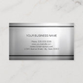 Programmierer - Premium Silver Metal Visitenkarte (Rückseite)