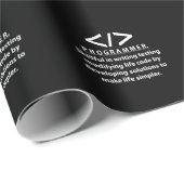 Programmierer-Programmier Geschenkpapier (Rolleneckpunkt)