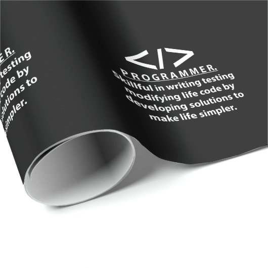 Programmierer-Programmier Geschenkpapier (Rolleneckpunkt)