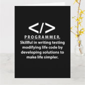 Programmierer-Programmier Karte (Gelbe Blume)