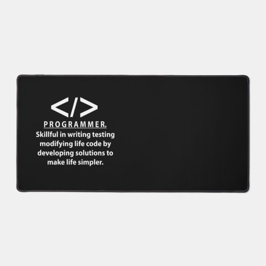 Programmierer-Programmier Schreibtischunterlage (Vorderseite)