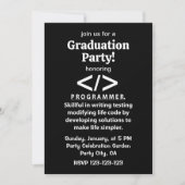 Programmierer-Programmieren Entwickler-Programmier Einladung (Vorderseite)