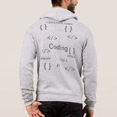 Programmierer/Programmierer | HTML CSS JS Hoodie (Rückseite)