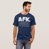 Programmierer-Programmierung von AFK weg von der T T-Shirt (Vorne ganz)