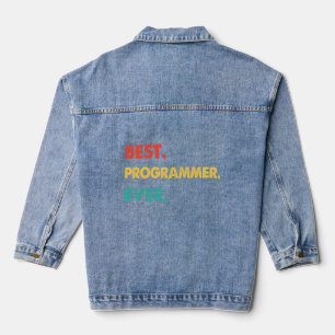 Programmierer Retro Best Programmer aller Zeiten Jeansjacke