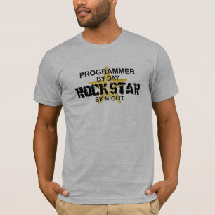 Programmierer-Rockstar bis zum Nacht T-Shirt