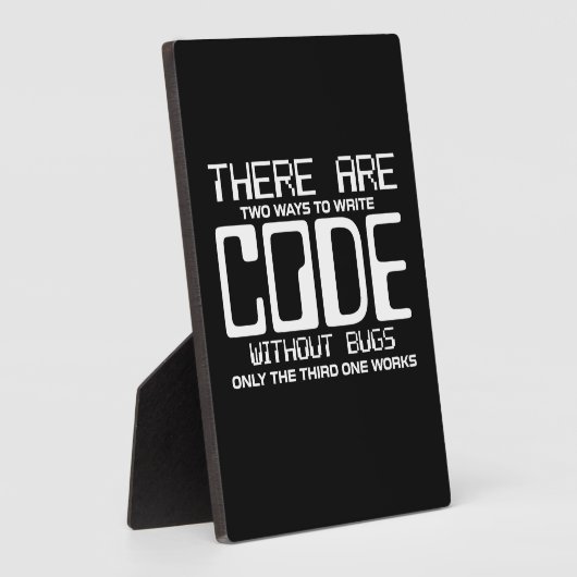 Programmierer schreiben Code ohne Fehler Fotoplatte (Seite)