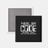 Programmierer schreiben Code ohne Fehler Magnet (Vorderseite/Rückseite)