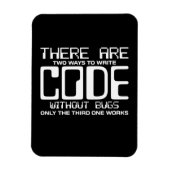 Programmierer schreiben Code ohne Fehler Magnet (Vertikal)