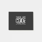 Programmierer schreiben Code ohne Fehler Post-it Klebezettel (Vorderseite)