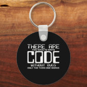 Programmierer schreiben Code ohne Fehler Schlüsselanhänger (Vorderseite)
