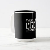 Programmierer schreiben Code ohne Fehler Zweifarbige Tasse (Vorderseite Links)
