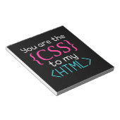 Programmierer Sie sind CSS zu meinem HTML Notizblock (angewinkelt)