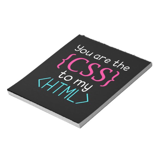 Programmierer Sie sind CSS zu meinem HTML Notizblock (Rotiert)