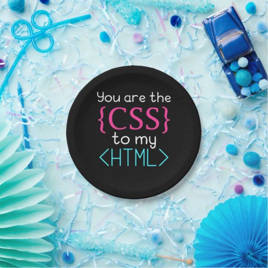 Programmierer Sie sind CSS zu meinem HTML Pappteller (Party)
