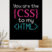 Programmierer Sie sind CSS zu meinem HTML Poster (Küche)