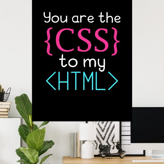 Programmierer Sie sind CSS zu meinem HTML Poster (Heimbüro)