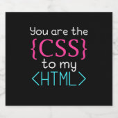 Programmierer Sie sind CSS zu meinem HTML Schaumweinetikett (Einzelnes Label)