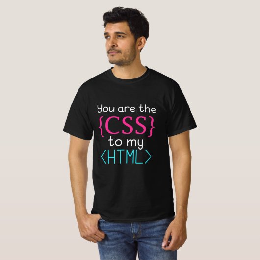 Programmierer Sie sind CSS zu meinem HTML T-Shirt (Vorne ganz)