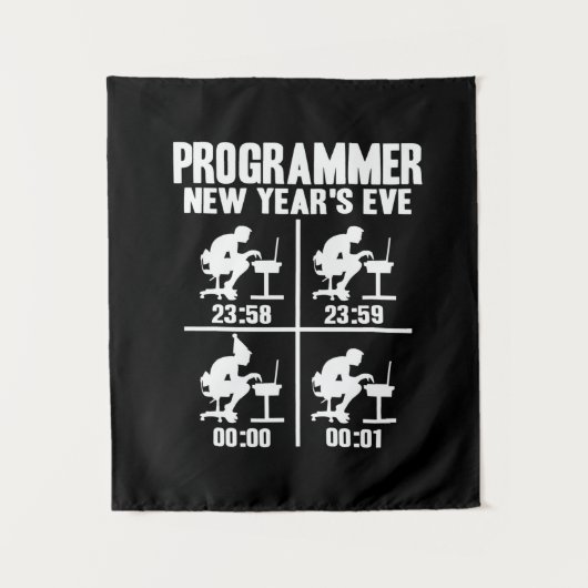 Programmierer Silvester Wandteppich (Vorderseite)