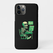 Programmierer Skeleton im Fehlertelefon Case-Mate iPhone Hülle (Rückseite)