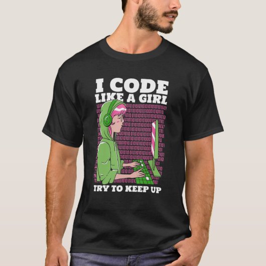 Programmierer-Software, die ich wie ein Mädchen pr T-Shirt (Vorderseite)