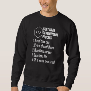 Programmierer Softwareentwickler Computertechniker Sweatshirt