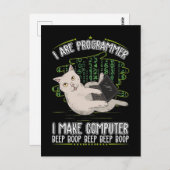 Programmierer-Spaß-Informatik Postkarte (Vorne/Hinten)