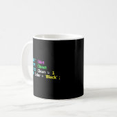 Programmierer SQL Query Geek Database Coding Kaffeetasse (Vorderseite Links)