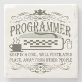 Programmierer Steinuntersetzer (Vorderseite)